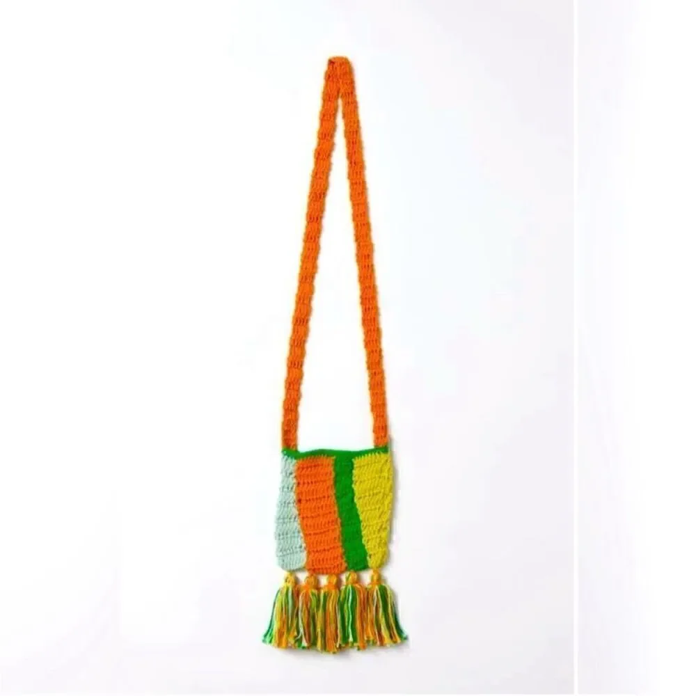 Urban outfitters woven pouch bag boho crochet new